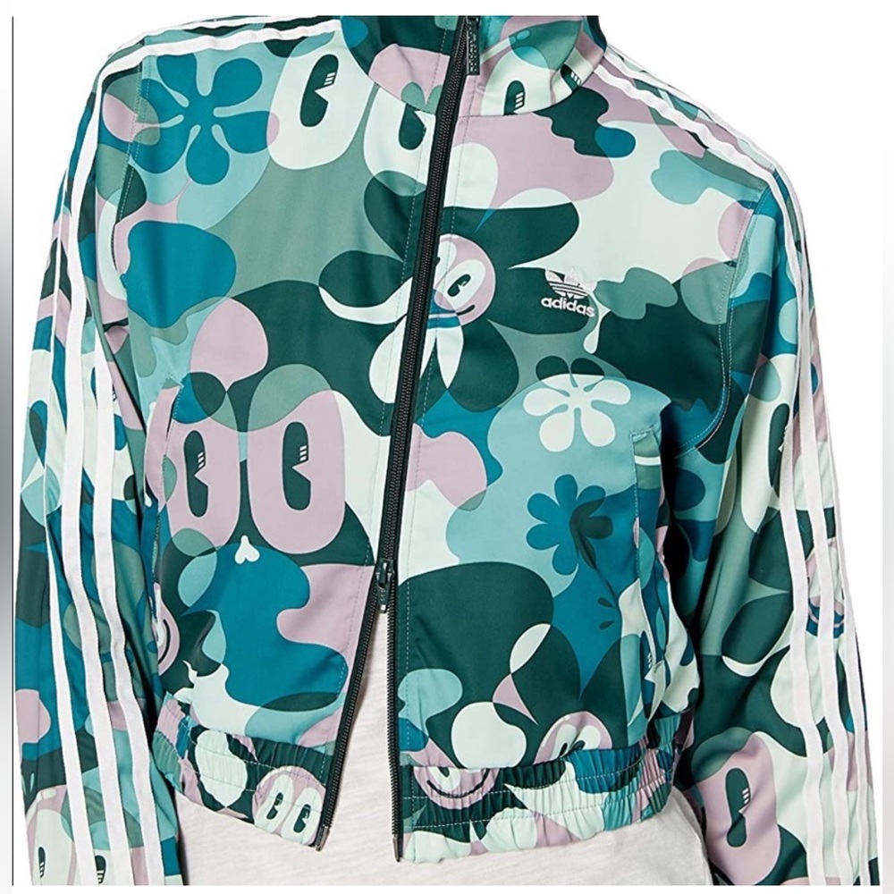 Adidas X Hattie Stewart BB Crop Track Jacket SizeS